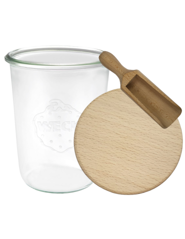 Słoiki i Dodatki - Słoiki WECK / drewniane wieko, miarka słoik 850ml MOLD - product 3