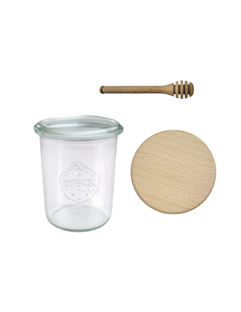 Słoiki i Dodatki - Słoiki WECK / drewniane wieko, nabierak słoik 160ml MOLD - product b2b.wamar.biz 3
