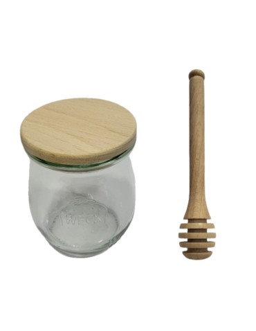Słoiki i Dodatki - Słoiki WECK / drewniane wieko, nabierak słoik 220ml TULIP - product 3