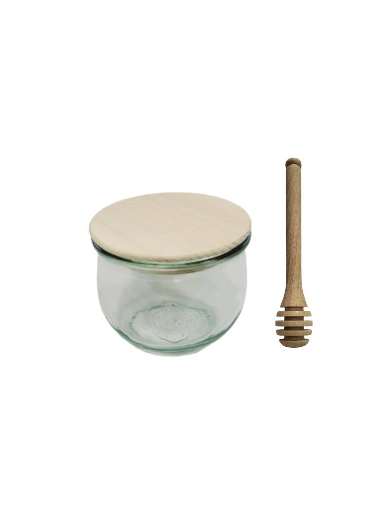 Słoiki i Dodatki - Słoiki WECK / drewniane wieko, nabierak słoik 370ml TULIP - product b2b.wamar.biz 3