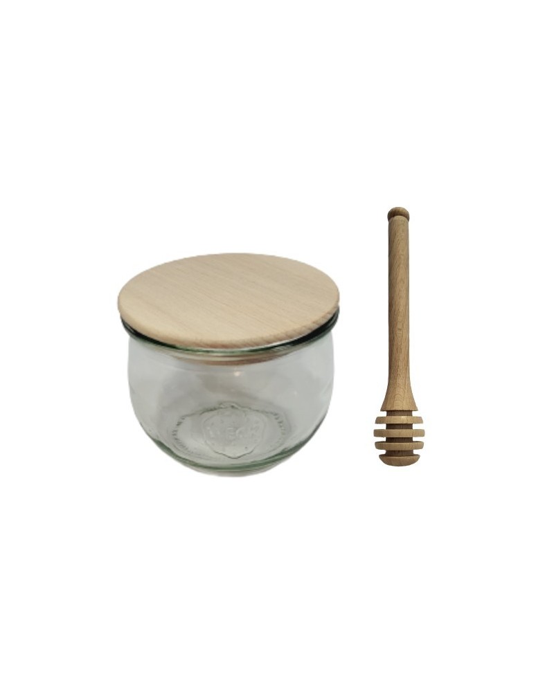 Słoiki i Dodatki - Słoiki WECK / drewniane wieko, nabierak słoik 580ml TULIP - product b2b.wamar.biz 3
