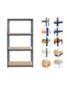 Regał metalowy regał magazynowy garażowy HELIOS premium 180x120x45 4x175kg