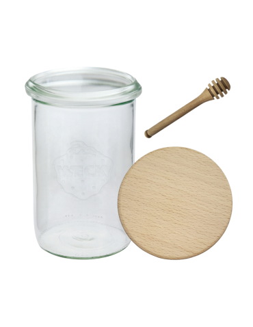 Słoiki i Dodatki - Słoiki WECK / drewniane wieko, nabierak słoik 1050ml 1l MOLD - product 3