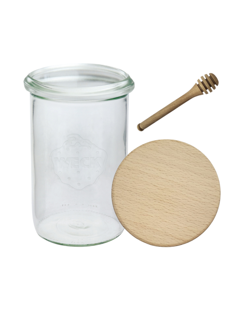 Słoiki i Dodatki - Słoiki WECK / drewniane wieko, nabierak słoik 1050ml 1l MOLD - product b2b.wamar.biz 3