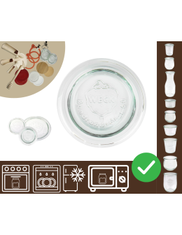 Słoiki WECK / szklane wieko 60mm do SŁOIK WECK