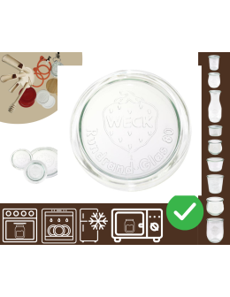 Słoiki WECK / szklane wieko 80mm do SŁOIK WECK