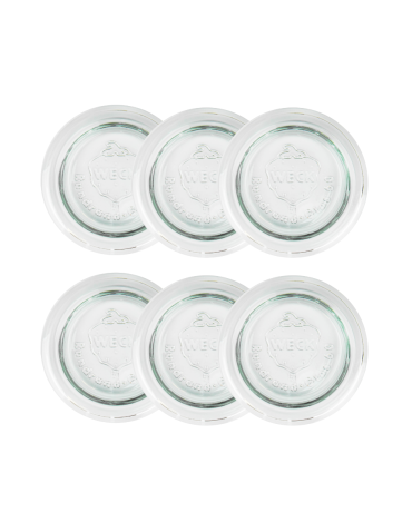 Słoiki i Dodatki - Słoiki WECK 6szt / szklane wieko 60mm do SŁOIK WECK - produkt 3