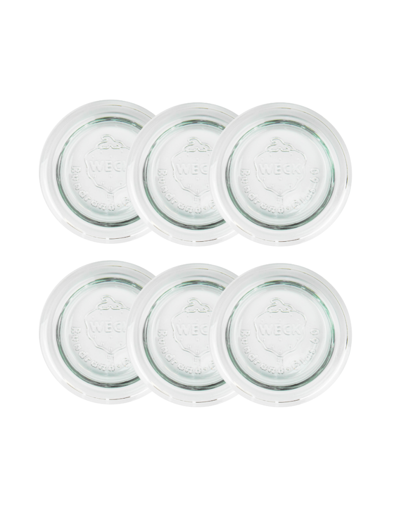 Słoiki i Dodatki - Słoiki WECK 6szt / szklane wieko 60mm do SŁOIK WECK - produkt b2b.wamar.biz 3
