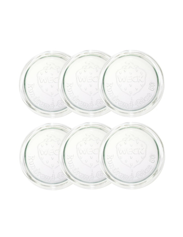 Słoiki i Dodatki - Słoiki WECK 6szt/ szklane wieko 80mm do SŁOIK WECK - product 3