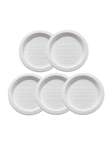 Słoiki i Dodatki - Słoiki WECK 5szt/ plastikowe wieko 100mm do SŁOIK WECK - product 3