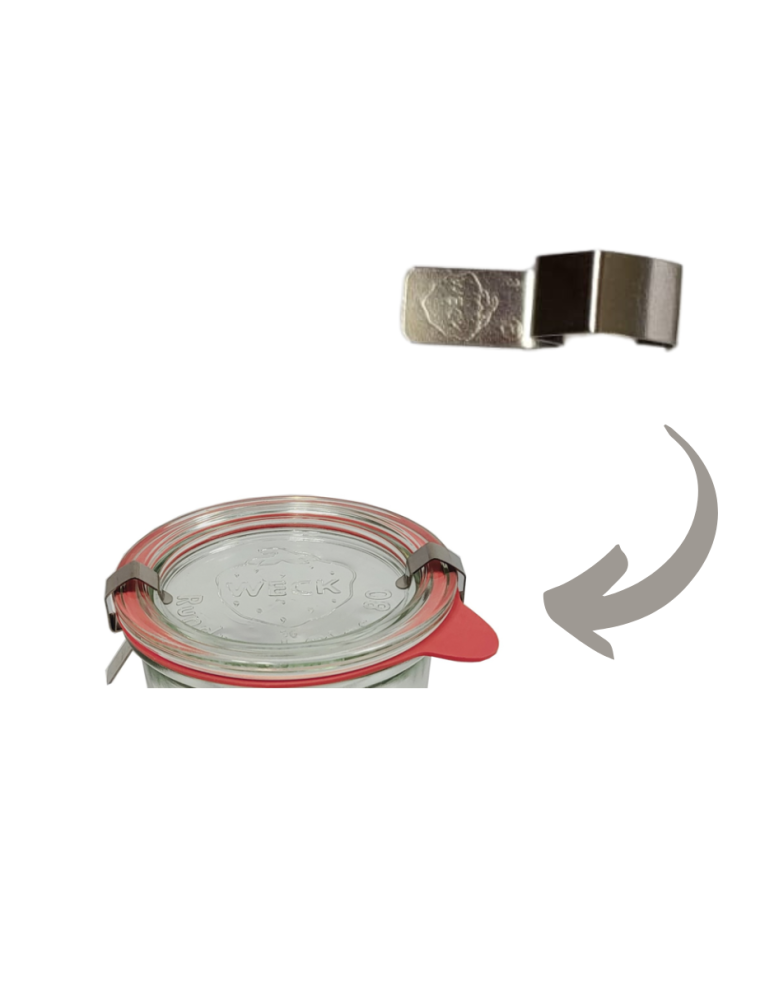 Słoiki i Dodatki - Słoiki WECK / zapinka blaszka 1szt do SŁOIK WECK - product b2b.wamar.biz 3