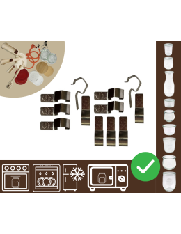 Słoiki WECK / zapinka blaszka 12szt do SŁOIK WECK