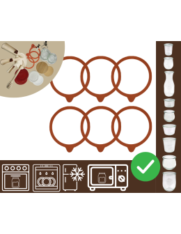 Słoiki WECK / uszczelki gumki 60mm 6szt do SŁOIK WECK