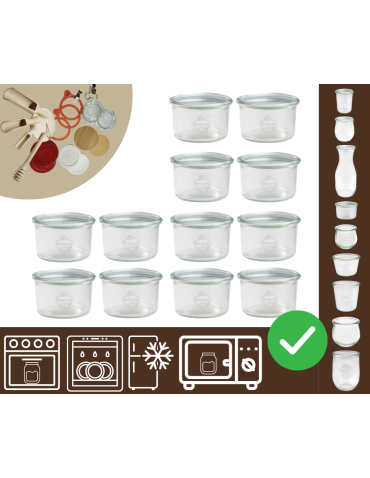 Słoiki WECK 12szt / żaroodporny słoik 200ml MOLD