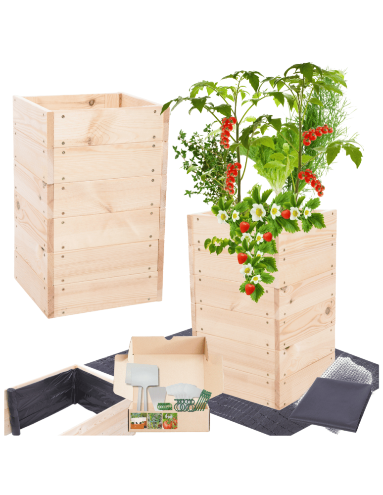 Uprawowe skrzynie ogrodowe- Warzywniaki- skrzynia do uprawy - Skrzynia na warzywa skrzynie na warzywniak inspekt donica grządka 54x33x30 - product b2b.wamar.biz 1