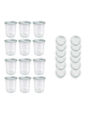 Słoiki i Dodatki - Słoiki WECK x12 / szklane wieko słoik 160ml MOLD - produkt 3