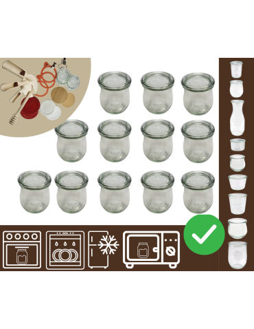 Słoiki WECK 12szt/ szklane wieko słoik 220ml TULIP