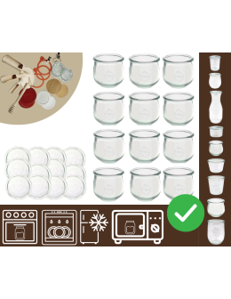 Słoiki WECK 12szt/ szklane wieko słoik 370ml TULIP