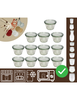 Słoiki WECK 12szt/ szklane wieko słoik 370ml MOLD
