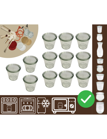 Słoiki WECK 12szt/ szklane wieko słoik 580ml MOLD