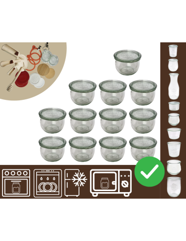 Słoiki WECK 12szt/ szklane wieko słoik 580ml TULIP