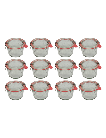 Słoiki i Dodatki - Słoiki WECK 12szt / szkl. wieko,gumka, bl słoik 200ml MOLD - product 3