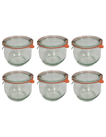 Słoiki i Dodatki - Słoiki WECK 6szt/ szkl. wieko,gumka, bl słoik 370ml TULIP - product 3