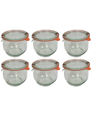 Słoiki i Dodatki - Słoiki WECK 6szt/ szkl. wieko,gumka, bl słoik 580ml TULIP - product 3