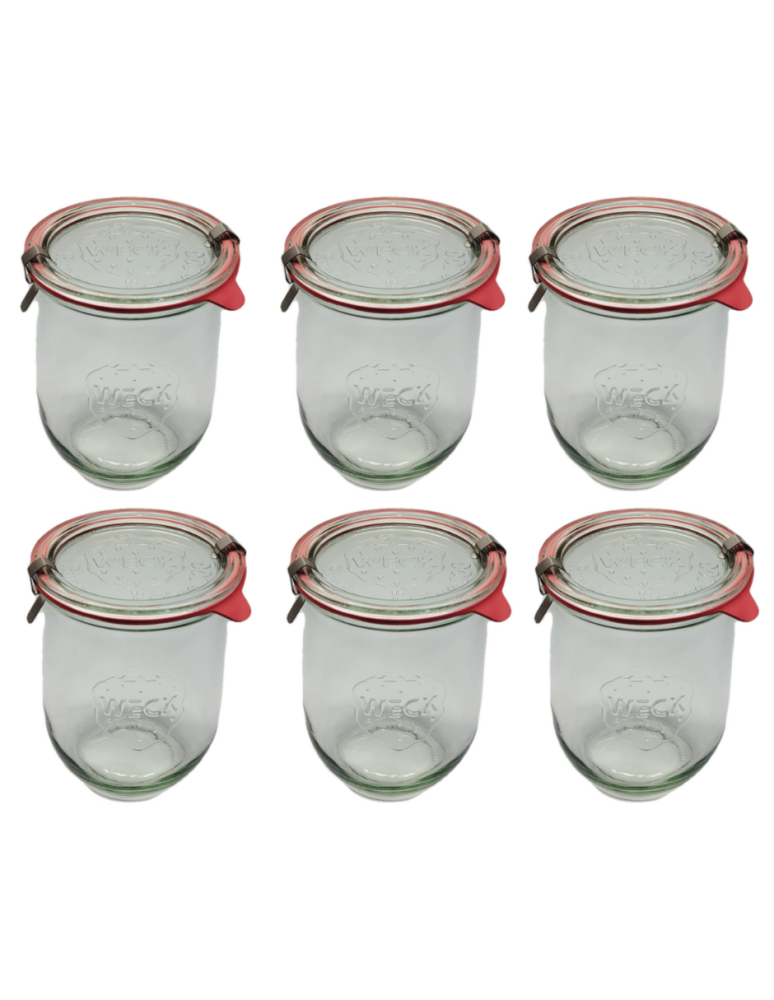 Słoiki i Dodatki - Słoiki WECK 6szt/ szkl. wieko,gumka, bl słoik 1l 1062ml TULIP - product b2b.wamar.biz 3