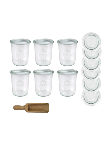 Słoiki i Dodatki - Słoiki WECK x6 / szklane wieko, miarka słoik 160ml MOLD - product 3