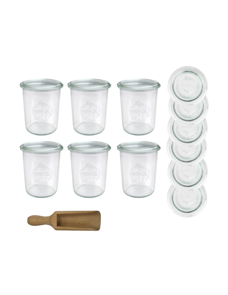 Słoiki i Dodatki - Słoiki WECK x6 / szklane wieko, miarka słoik 160ml MOLD - product b2b.wamar.biz 3