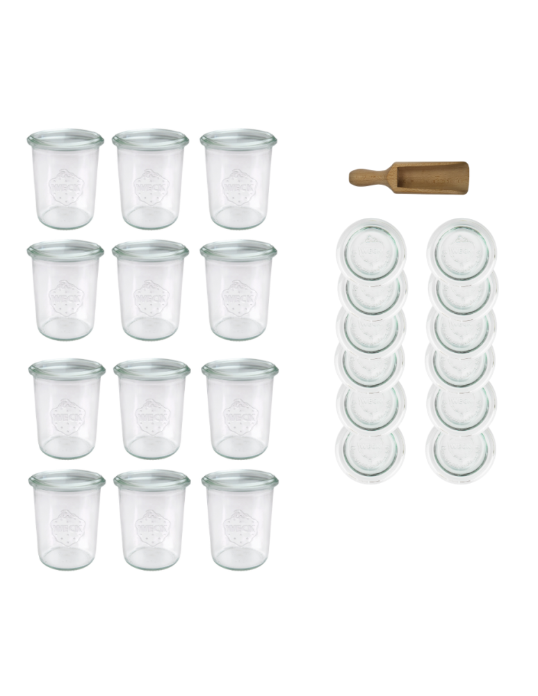Słoiki i Dodatki - Słoiki WECK x12 / szklane wieko, miarka słoik 160ml MOLD - product b2b.wamar.biz 3