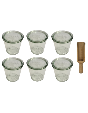 Słoiki i Dodatki - Słoiki WECK 6szt/ szklane wieko, miarka słoik 580ml MOLD - product 3