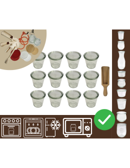 Słoiki WECK 12szt/ szklane wieko, miarka słoik 580ml MOLD