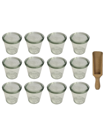 Słoiki i Dodatki - Słoiki WECK 12szt/ szklane wieko, miarka słoik 580ml MOLD - product 3