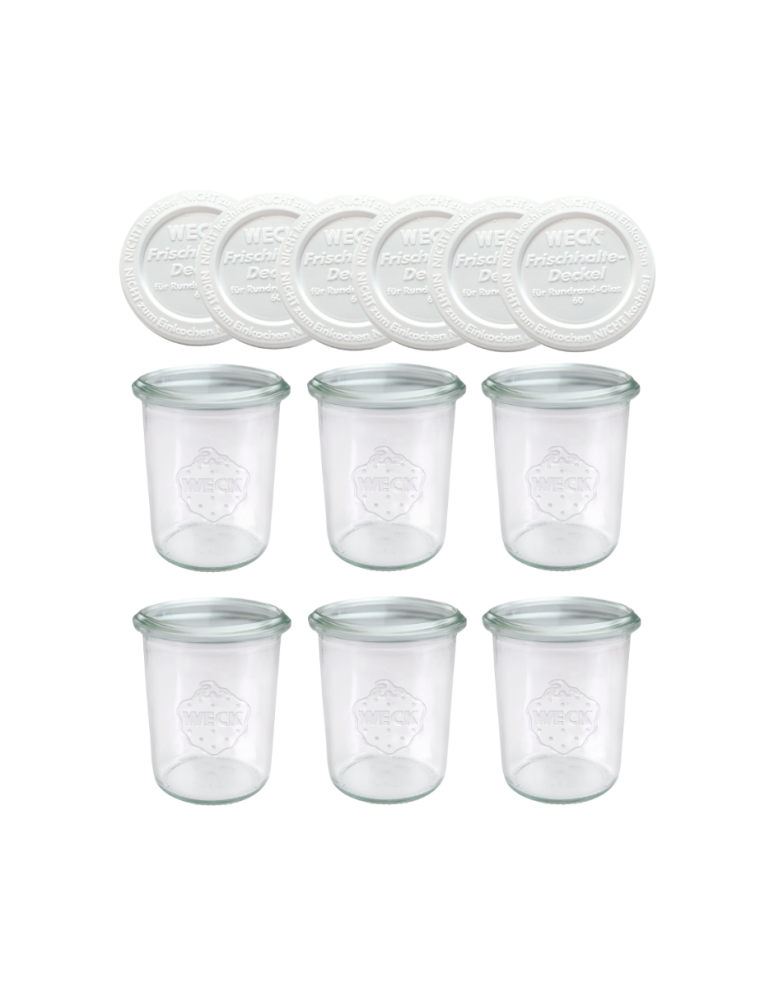 Słoiki i Dodatki - Słoiki WECK x6 / plastikowe wieko słoik 160ml MOLD - product b2b.wamar.biz 3