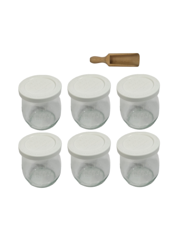 Słoiki i Dodatki - Słoiki WECK 6szt/ plastikowe wieko, miarka słoik 220ml TULIP - product 3