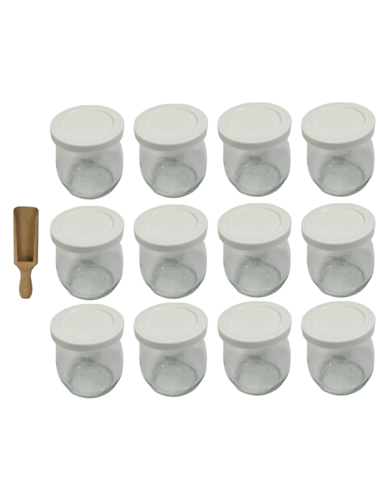 Słoiki i Dodatki - Słoiki WECK 12szt/ plastikowe wieko, miarka słoik 220ml TULIP - product b2b.wamar.biz 3