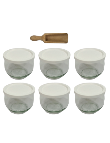 Słoiki i Dodatki - Słoiki WECK 6szt/ plastikowe wieko, miarka słoik 370ml TULIP - product 3