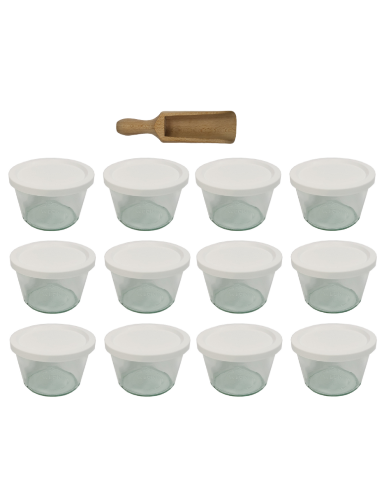 Słoiki i Dodatki - Słoiki WECK 12szt/ plastikowe wieko, miarka słoik 370ml MOLD - product b2b.wamar.biz 3