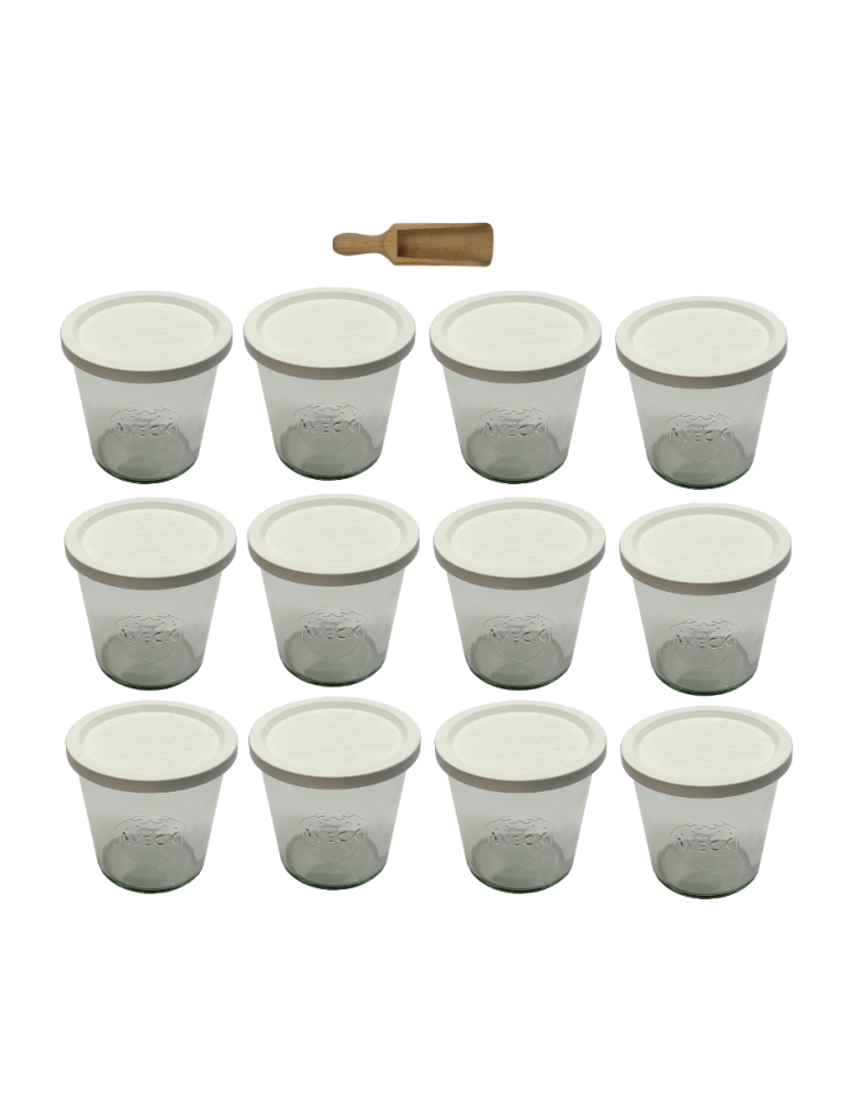 Słoiki i Dodatki - Słoiki WECK 12szt/ plastikowe wieko, miarka słoik 580ml MOLD - product b2b.wamar.biz 3