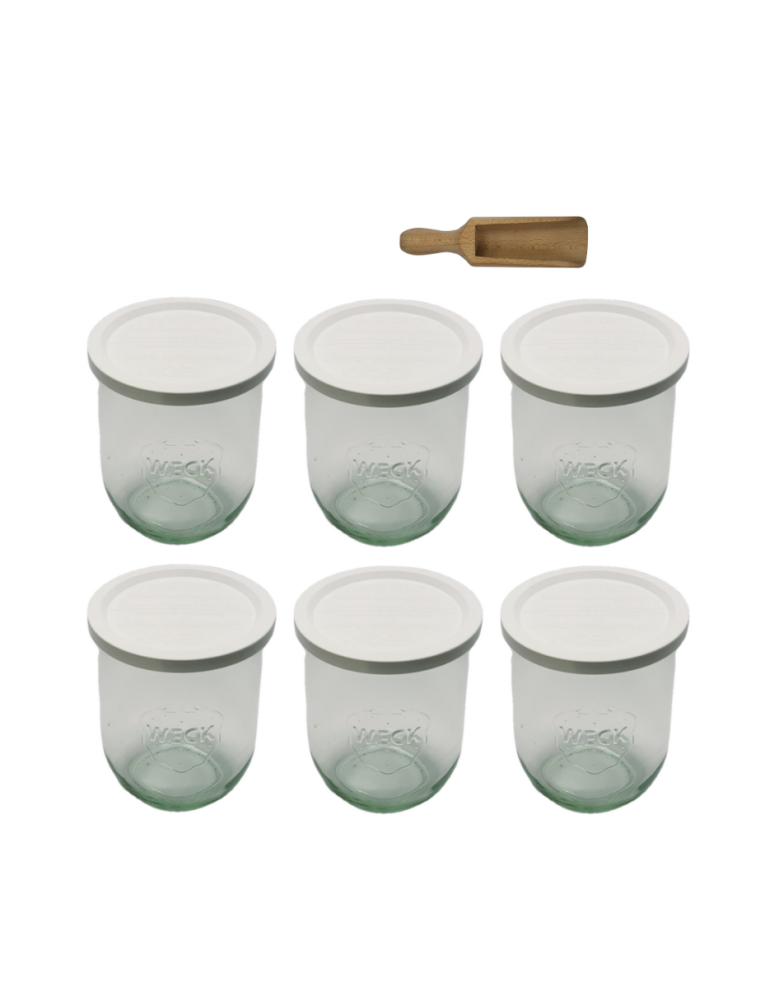 Słoiki i Dodatki - Słoiki WECK 6szt/ plastikowe wieko, miarka słoik 1l 1062ml TULIP - product b2b.wamar.biz 3
