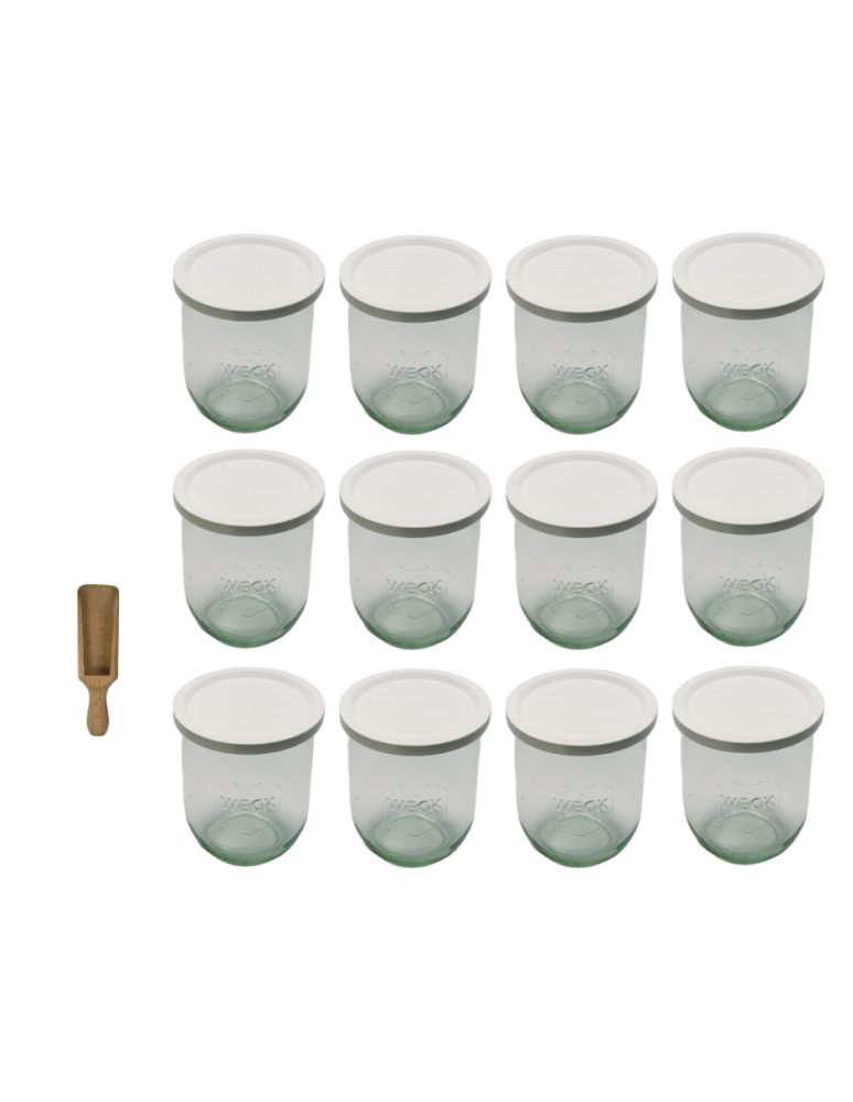 Słoiki i Dodatki - Słoiki WECK 12szt/ plastikowe wieko, miarka słoik 1l 1062ml TULIP - product b2b.wamar.biz 3