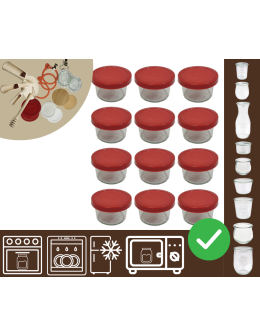 Słoiki WECK 12szt / silikonowe wieko słoik 200ml MOLD