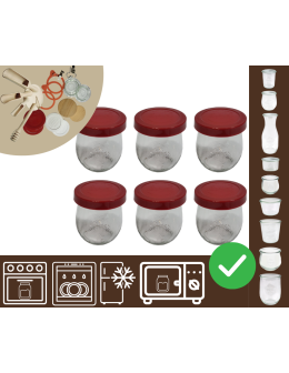 Słoiki WECK 6szt/ silikonowe wieko słoik 220ml TULIP