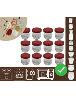 Słoiki WECK 12szt/ silikonowe wieko słoik 220ml TULIP