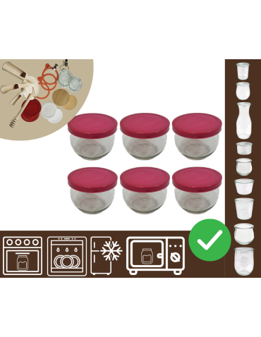 Słoiki WECK 6szt/ silikonowe wieko słoik 370ml TULIP
