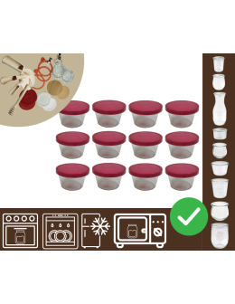Słoiki WECK 12szt/ silikonowe wieko słoik 370ml MOLD