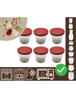 Słoiki WECK 6szt/ silikonowe wieko słoik 580ml MOLD