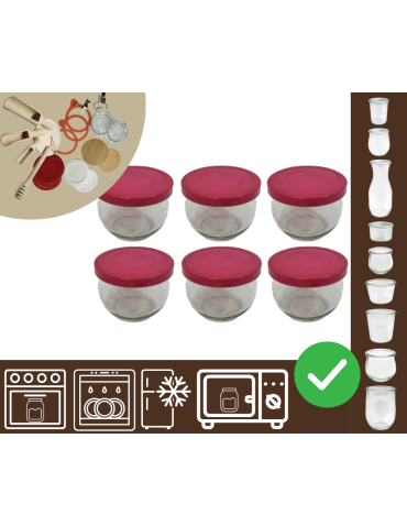 Słoiki WECK 6szt/ silikonowe wieko słoik 580ml TULIP